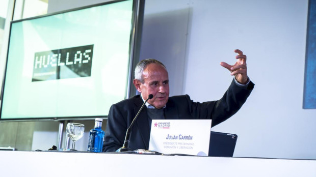 Él hasta ahora presidente de Comunión y Liberación, el sacerdote extremeño Julián Carrón