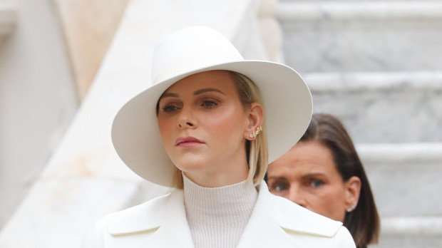 Princess Charlene of Monaco during the celebrations marking Monaco's National Day, November 19, 2019.
