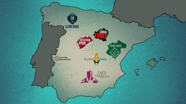 Algunas de las marcas que forman la plataforma de la España vaciada