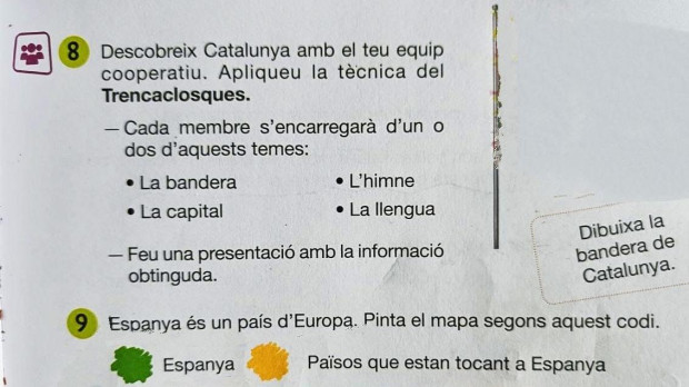 Ejercicio denunciado por adoctrinamiento