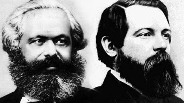 Karl Marx y Friedrich Engels, autores de El Manifiesto Comunista