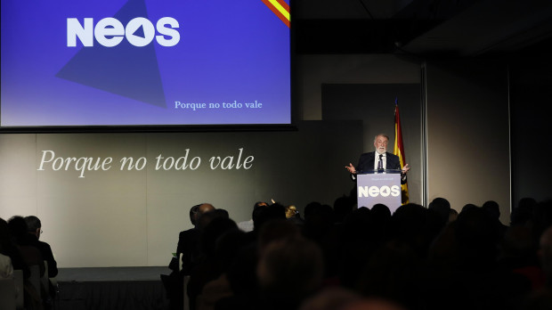 Jaime Mayor Oreja en el acto de presentación de NEOS