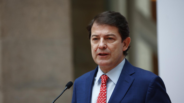 El presidente de la Junta de Castilla y León, Alfonso Fernández Mañueco