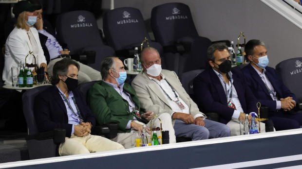 El Rey Juan Carlos en el Mubadala Open de tenis