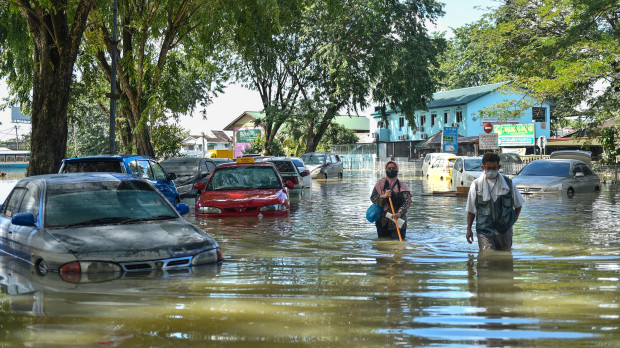 Las brutales inundaciones en Malasia