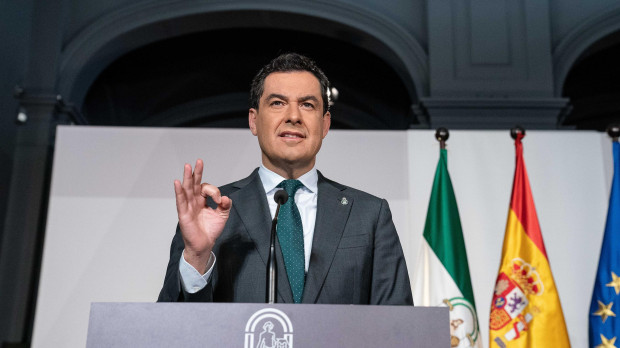 El presidente de la Junta de Andalucía, Juanma Moreno Bonilla