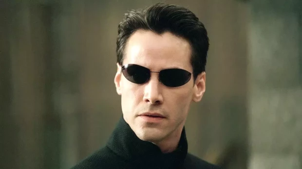 Keanu Reeves, en una imagen como Neo en la película Matrix