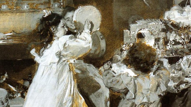 'Esta noche es Nochebuena', cuadro de Joaquín Sorrolla, 1898
