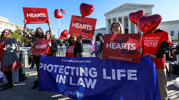 Manifestación pro vida frente al Tribunal Supremo de Estados Unidos