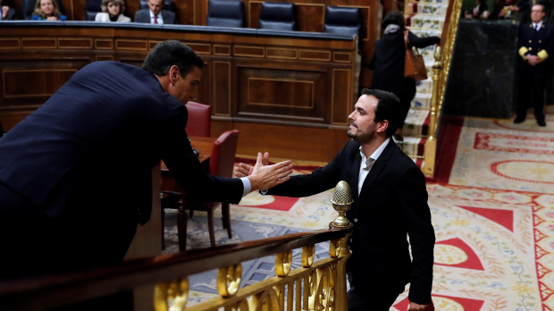 Pedro Sánchez y Alberto Garzón, en una imagen de archivo