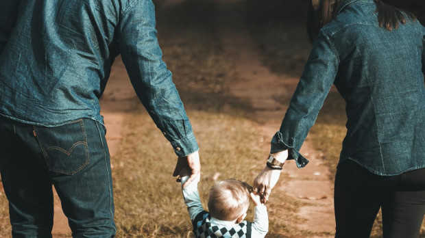 Una familia de paseo