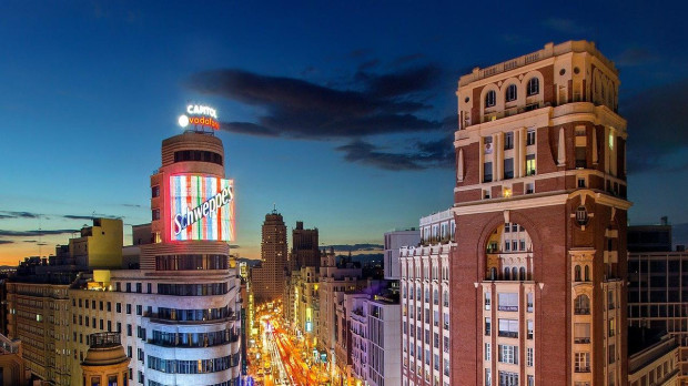 Imagen de la Gran Vía de Madrid