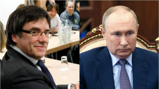 Carles Puigdemont y Vladimir Putin
