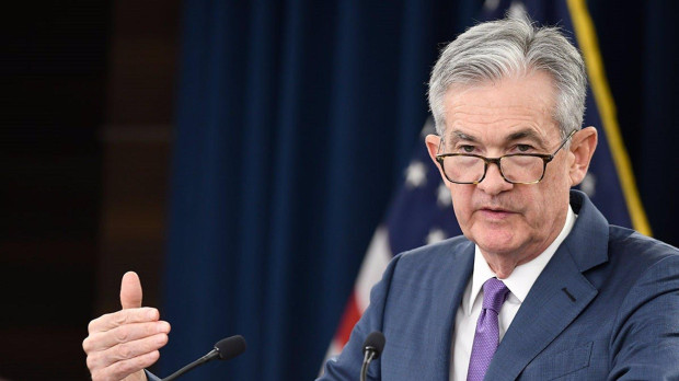 El presidente de la Fed, Jerome Powell, durante una rueda de prensa