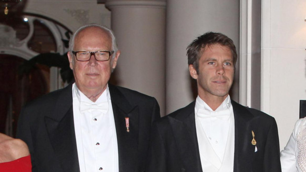 LOS PRINCIPES VICTOR MANUEL Y MARIA DORIA DE SABOYA CON SU HIJO FILIBERTO DE SABOYA Y SU MUJER LA ACTRIZ CLOTILDE COURAU DURANTE LA BODA DE ALBERTO DE MONACO Y CHARLENE WITTSTOCK 02/07/2011 MONACO