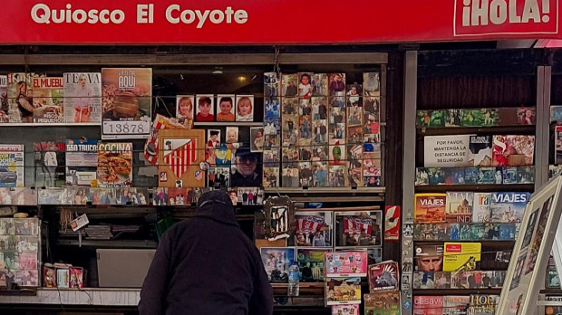 El quiosco El Coyote, de Julio, en la calle Guzmán el Bueno