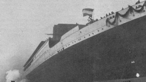 Botadura del Vaterland, 3 de abril de 1913