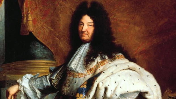 Retrato del Rey Sol realizado en 1701 por Hyacinthe Rigaud