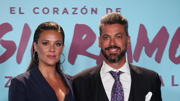 Rene Ramos and singer Lorena Gomez at photocall for premiere documentary film “ El Corazon de Sergio Ramos “ in Madrid on Tuesday, 10 September 2019.