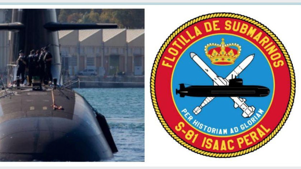 El submarino S-81 y su emblema