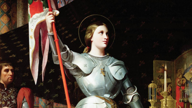 Juana de Arco en la coronación de Carlos VII, por Jean-Auguste-Dominique Ingres, 1854