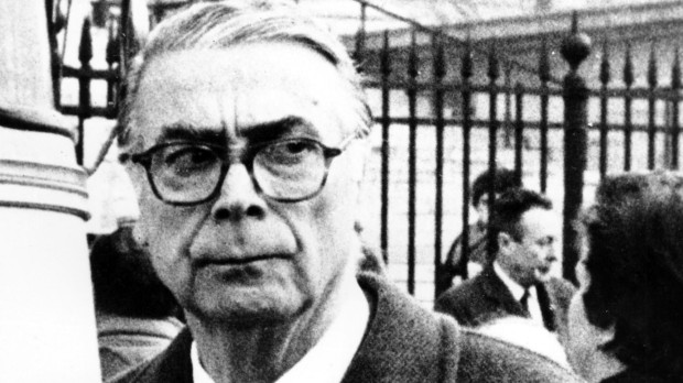 Spanish designer Cristobal Balenciaga is photographed in 1971 at an unknown location. (AP Photo)
