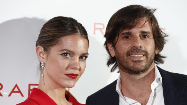 Isabelle Junot and Alvaro Falco at photocall for presentation Rabat: There Wishes in Madrid on Tuesday, 19 October 2021.