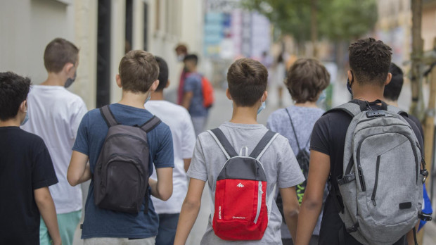 Alumnos de un instituto de Sevilla