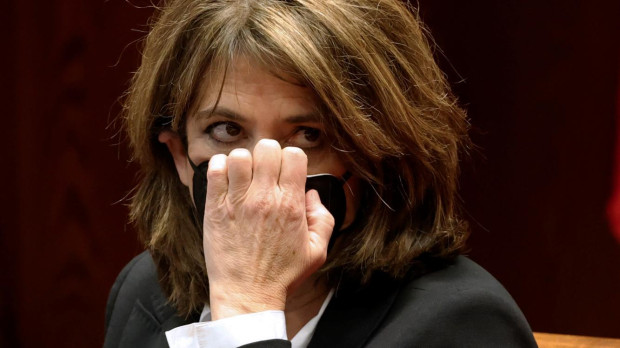 La fiscal general del Estado, Dolores Delgado este martes en la Comisión de Justicia del Senado para presentar la memoria de la Fiscalía de 2019
