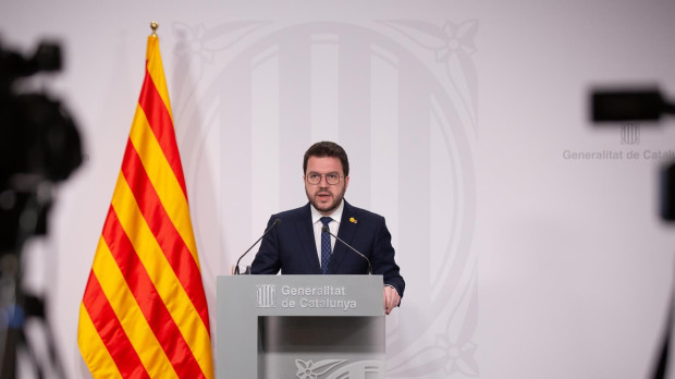 El president de la Generalitat, Pere Aragonès