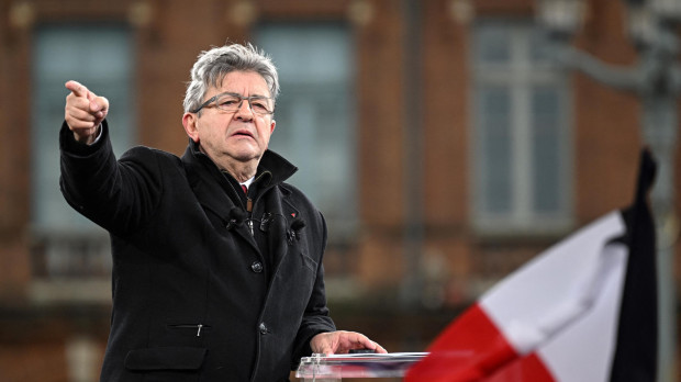 Jean-Luc Mélenchon, líder del partido "Francia Insumisa"