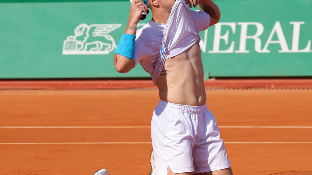 Alejandro Davidovich tras ganar la semifinal en Montecarlo ante Dimitrov