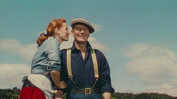 Maureen O'Hara y John Wayne en 'El hombre tranquilo'