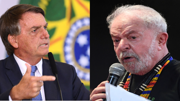El presidente brasileño Jair Bolsonaro y el expresidente Lula da Silva