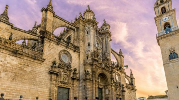Fachada de la catedral de Jerez de la Frontera