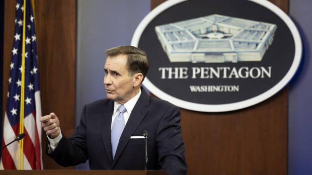 El portavoz del Pentágono, John Kirby en conferencia de prensa