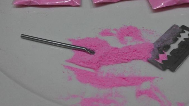 Bolsas con cocaína rosa en Bogotá