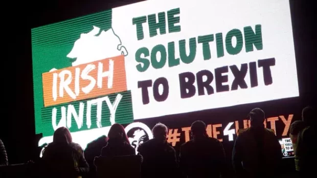 Una manifestación unionista contra el Brexit, en Irlanda del Norte