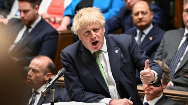 El primer ministro británico Boris Johnson, en la Cámara de los Comunes