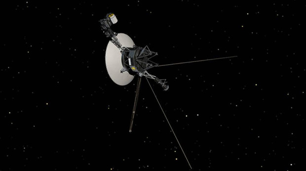 Una reproducción hecha por ordenador de la Voyager 1