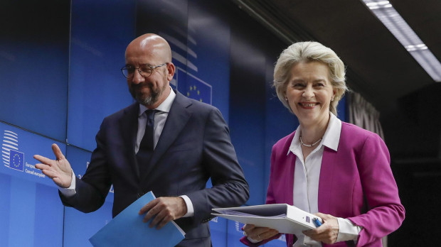 El presidente del Consejo Europeo, Charles Michel, y la presidenta de la Comisión Europea, Ursula Von der Leyen