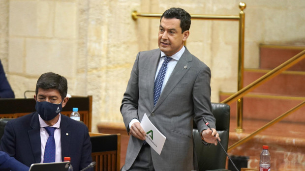 El presidente de la Junta de Andalucía, Juanma Moreno.