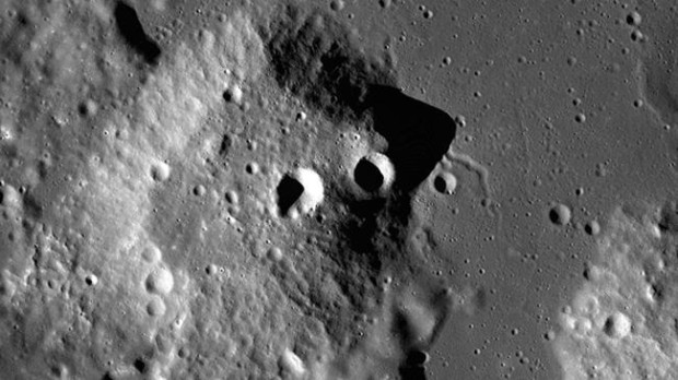 Imagen de los montículos de la Luna