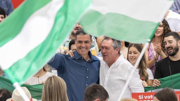 Pedro Sánchez y Juan Espadas en Málaga