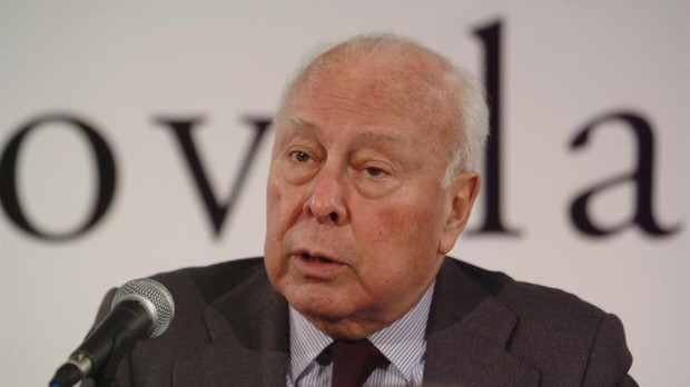 El que fuera presidente del Grupo PRISA y del Grupo Santillana, Jesús Polanco, en uan entrega de premios en 2005