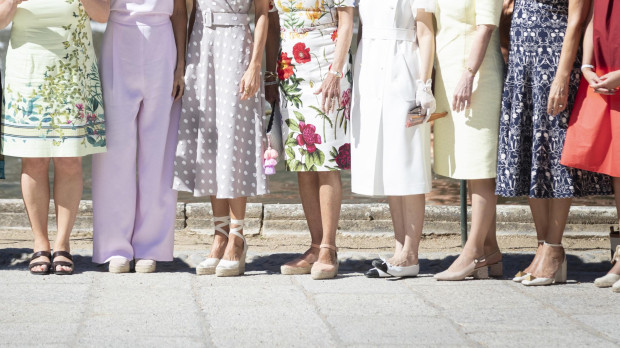 Queen Letizia and first ladies visit the Royal Palace of Granja de San Ildefonso in Segovia 29 June 2022