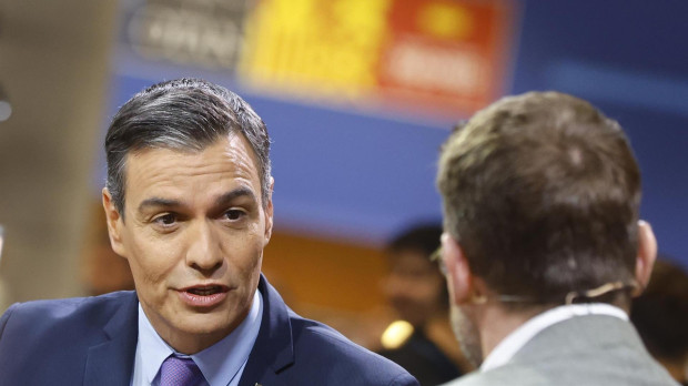 El presidente del Gobierno, Pedro Sánchez, durante una entrevista