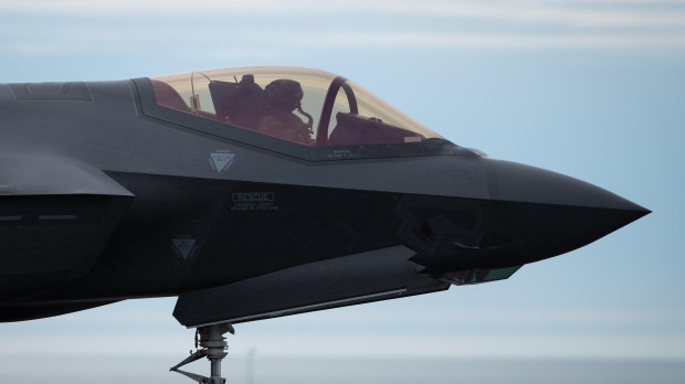 Un caza F35, que forma parte de las fuerzas de la OTAN