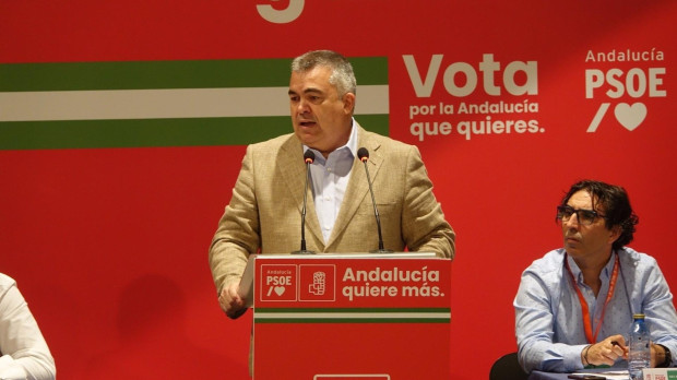 El secretario de Organización del PSOE, Santos Cerdán, en un acto del partido