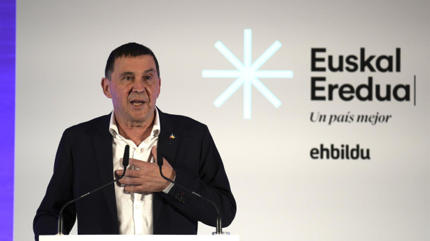 El máximo representante de Bildu, Arnaldo Otegi, durante un acto reciente en Bilbao